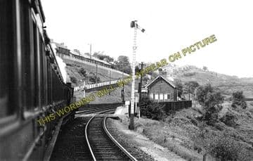 Argoed Railway Station Photo. Blackwood - Markham Village. Tredegar Line. (1)..