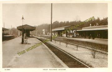 Ascot & Sunninghill Railway Station Photo. Bracknell - Sunningdale. L&SWR (2)