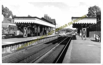 Ash Railway Station Photo. Guildford - Aldershot North Camp. SE&CR. (6)