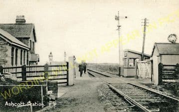 Ashcott & Meare Railway Station Photo. Glastonbury - Shapwick. S&DJR. (20).