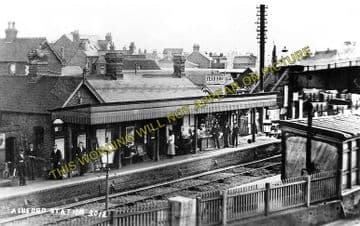 Ashford Railway Station Photo. Feltham - Staines. Twickenham Line. (4)