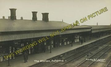 Ashford Railway Station Photo. Pluckley - Smeeth Line. SE&CR. (11)