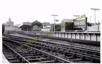 Ashford Railway Station Photo. Pluckley - Smeeth Line. SE&CR. (9)