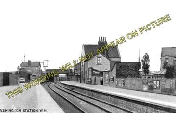 Ashington Railway Station Photo. Newbiggin - North Seaton. Bedlington Line (1)