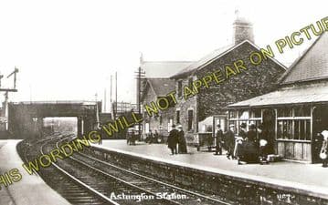 Ashington Railway Station Photo. Newbiggin - North Seaton. Bedlington Line (2)