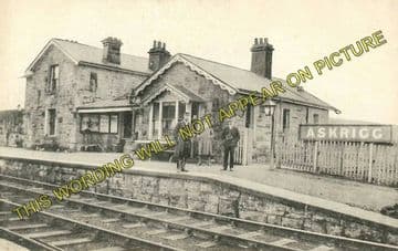 Askrigg Railway Station Photo. Hawes -Aysgarth. Hawes & Garsdale to Redmire. (1)..