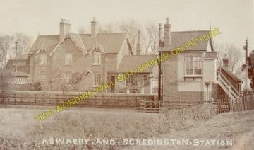 Aswarby & Sedringham Railway Station Photo. Sleaford - Billingborough. (2)