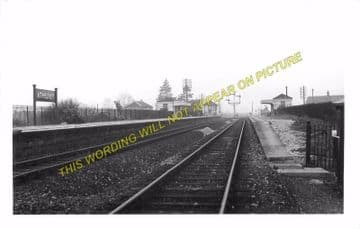 Athelney Railway Station Photo. Langport to Durston and Taunton Line. GWR. (6).