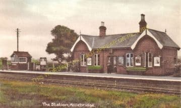 Attlebridge Railway Station Photo. Lenwade - Drayton. Norwich Line. M&GNR. (4)
