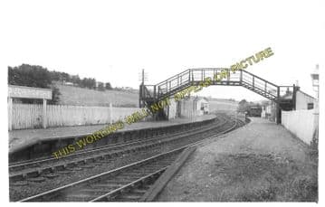 Auchindachy Railway Station Photo. Keith - Drummuir. Craigellachie Line. (1)