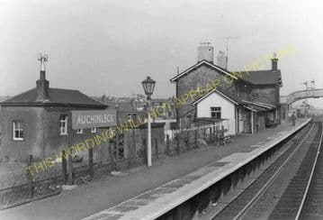 Auchinleck Railway Station Photo. Mauchline to Commondyke and Cumnock Lines (2)