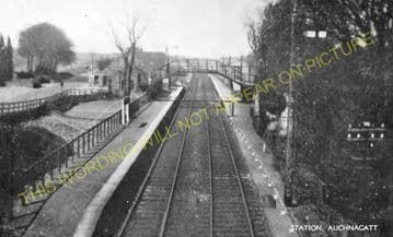 Auchnagatt Railway Station Photo. Arnage - Maud. Ellon to Fraserburgh Line. (3).