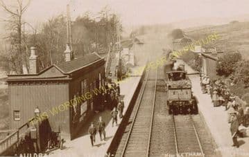 Auldbar Road Railway Station Photo. Guthrie - Clocksbriggs. Forfar Line. (3)