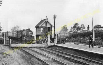 Authorpe Railway Station Photo. Aby - Legbourne Road. Louth Line. GNR. (8)