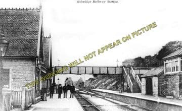 Axbridge Railway Station Photo. Winscombe - Cheddar. Yatton to Wells Line. (8)