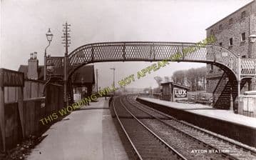 Ayton Railway Station Photo. Burnmouth - Reston. North British Railway. (1)..