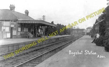 Bagshot Railway Station Photo. Ascot & Sunninghill - Camberley. Frimley Line (1)..
