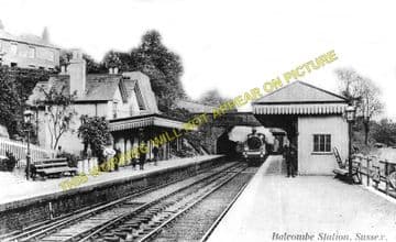 Balcombe Railway Station Photo. Haywards Heath - Three Bridges. LB&SCR. (1)