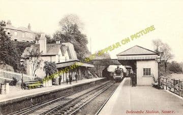 Balcombe Railway Station Photo. Haywards Heath - Three Bridges. LB&SCR. (3)