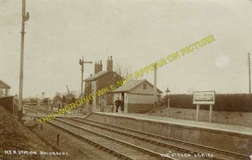 Baldersby Railway Station Photo. Melmerby - Topcliffe. Ripon to Thirsk Line. (2)
