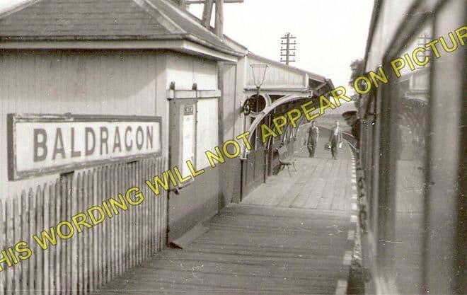 Baldragon Railway Station Photo. Baldovan - Dronley. Dundee to Auchterhouse (1)..