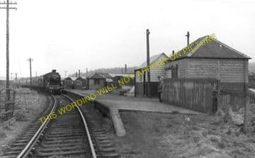 Balgowan Railway Station Photo. Madderty - Tibbermuir. Crieff to Perth Line. (2).