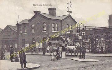 Balham Railway Station Photo. Wandsworth Common to Streatham and Norbury. (5)
