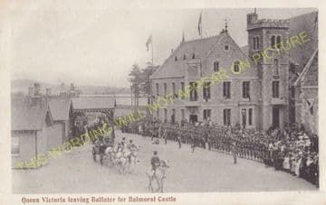 Ballater Railway Station Photo. Cambus O'May, Aboyne, Banchory and Aberdeen (11)..