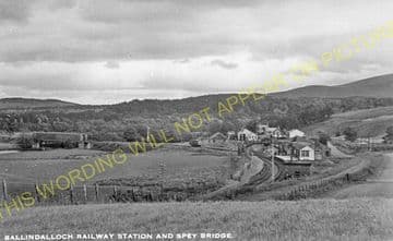 Ballindalloch Railway Station Photo. Advie - Blacksboat. Grantown Line. (4)
