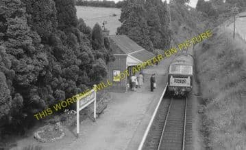 Ballingham Railway Station Photo. Holme Lacy - Fawley. Hereford to Ross. (3)