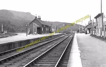 Ballinluig Railway Station Photo. Guay to Pitlochry & Grantully Lines. (2)