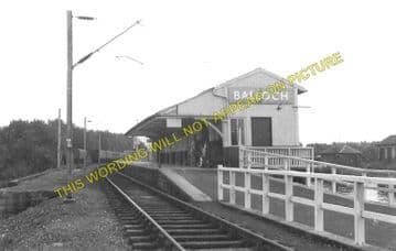 Balloch Pier Railway Station Photo. Alexandria and Dumbarton Line. D&BJR (4)