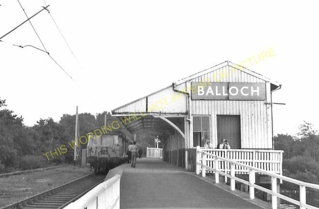 Balloch Pier Railway Station Photo. Alexandria and Dumbarton Line. D&BJR. (9)