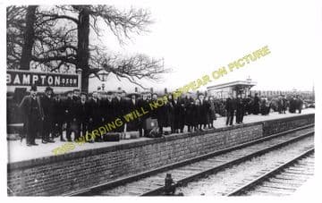 Bampton Railway Station Photo. Brize Norton. Witney - Alvescot. (4)