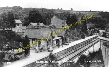 Bampton Railway Station Photo. Dulverton - Tiverton. GWR. (4)
