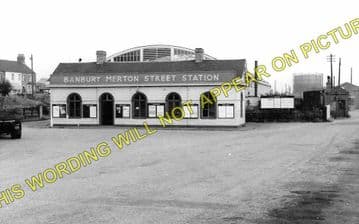 Banbury Merton Street Railway Station Photo. Farthinghoe and Brackley Line. (4)
