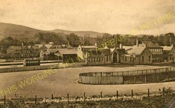 Banchory Railway Station Photo. Crathes - Glassel. Culter to Ballater Line. (13).