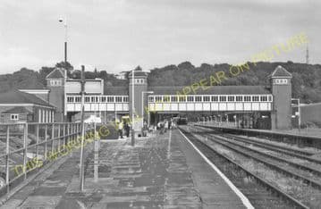 Bangor Railway Station Photo. Conway - Carnarvon. L&NWR. (17)