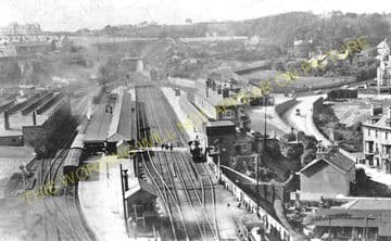Bangor Railway Station Photo. Conway - Carnarvon. L&NWR. (2)