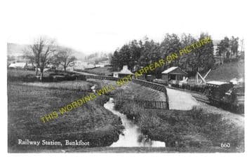 Bankfoot Railway Station Photo. Strathord, Luncarty and Perth Line. (5)