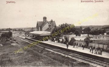 Barcombe Railway Station Photo. Newick & Chailey to Lewes. LB&SCR. (13)