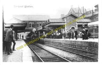Bargoed Railway Station Photo. Pengham - Brithdir. Hengoed to Tredegar Line (3)