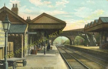 Bargoed Railway Station Photo. Pengham - Brithdir. Hengoed to Tredegar Line (9)