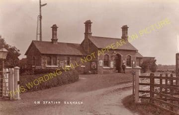 Barnack Railway Station Photo. Stamford - Ufford Bridge. Wansford Line. GNR (4)