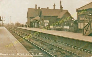 Barnetby Railway Station Photo. Brocklesby to Elsham, Brigg and Howsham. (13)