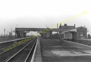 Barnetby Railway Station Photo. Brocklesby to Elsham, Brigg and Howsham. (15)