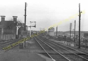 Barnetby Railway Station Photo. Brocklesby to Elsham, Brigg and Howsham. (17)