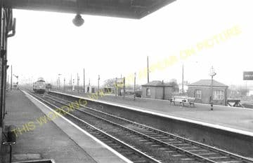 Barnetby Railway Station Photo. Brocklesby to Elsham, Brigg and Howsham. (18)