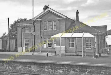Barnetby Railway Station Photo. Brocklesby to Elsham, Brigg and Howsham. (22)