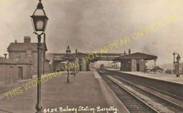 Barnetby Railway Station Photo. Brocklesby to Elsham, Brigg and Howsham. (25)